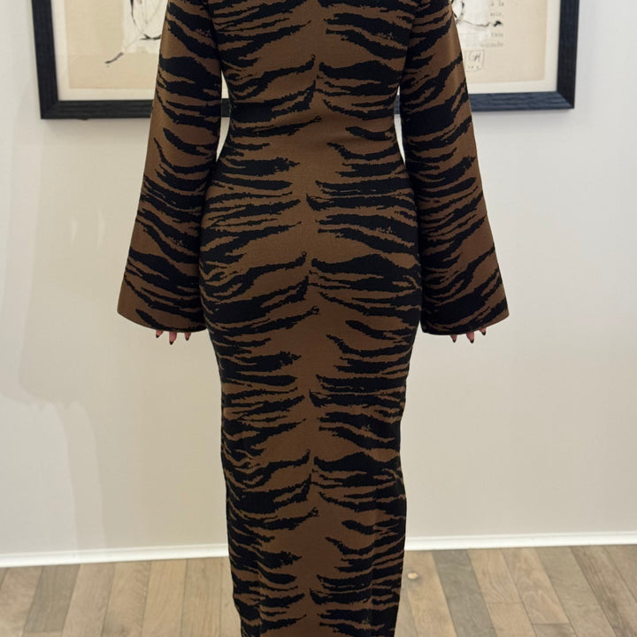 Brown Zoi Sweater Dress