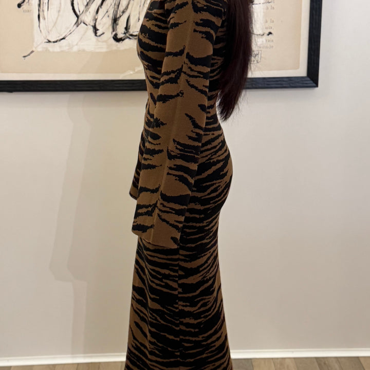 Brown Zoi Sweater Dress