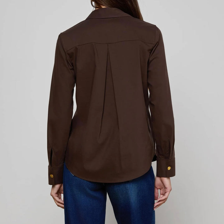 Coffee Bean Ellery Poplin Shirt