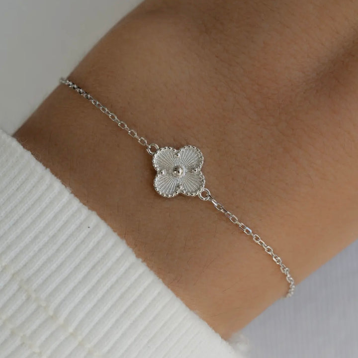 Dahlia Four Leaf Clover Bracelet
