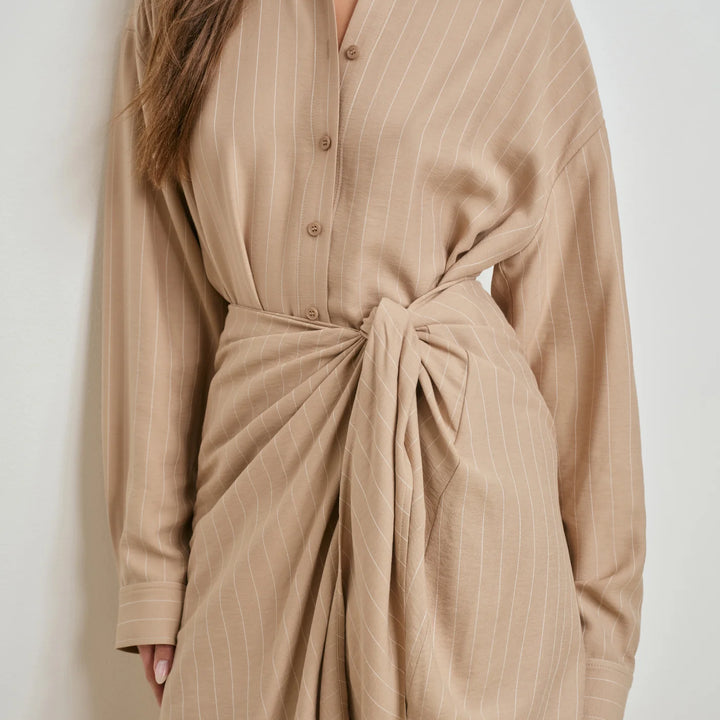 Desert Khaki Pinst Sweet Talker Dress