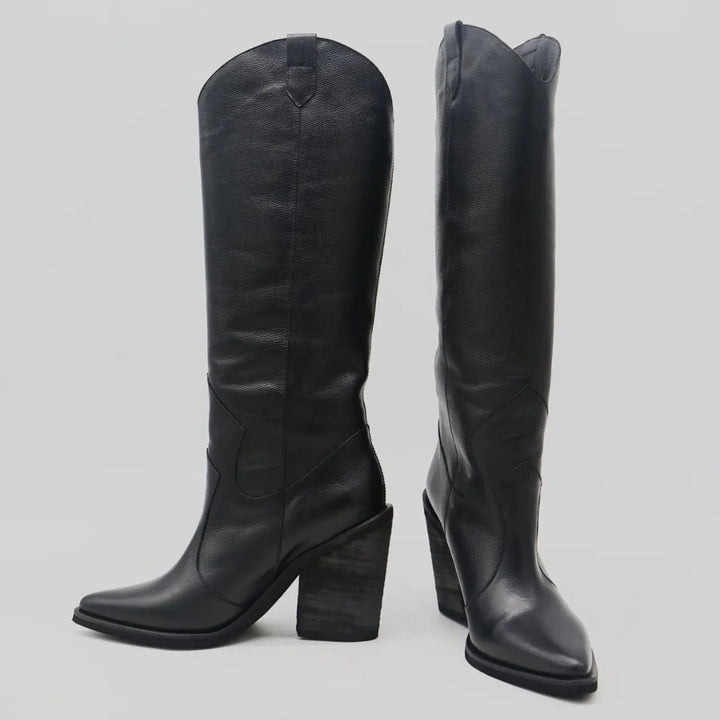 Black Macao Cowboy Boots