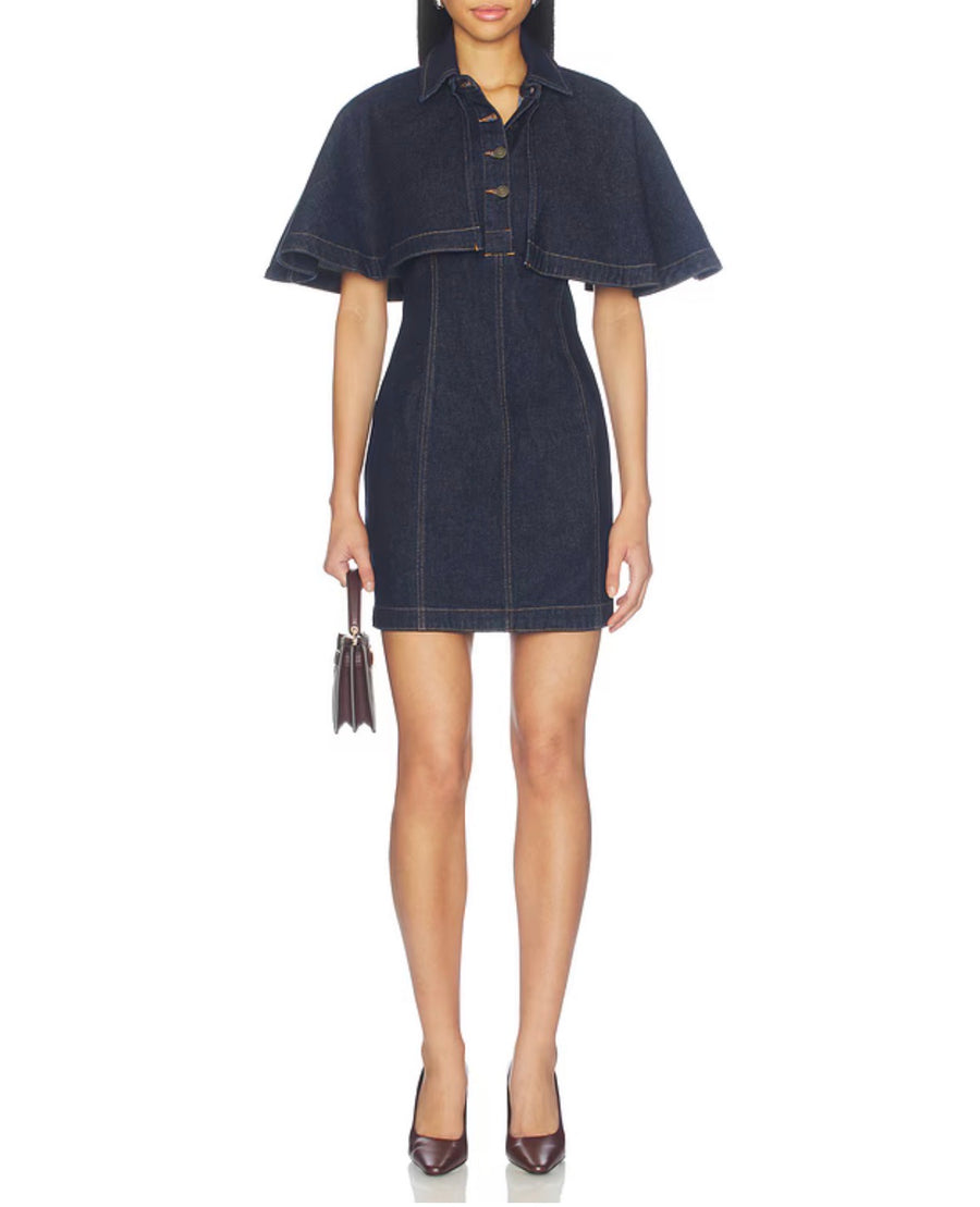 Rinse Shreya Mini Cape Dress