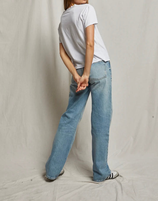 White Harley Boxy Crew Tee