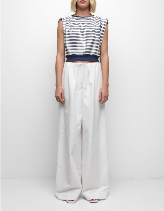 Midnight Stripe Joie Cotton Jersey Top