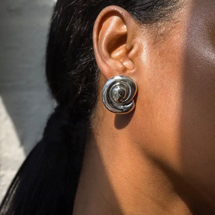 Milley Spiral Statement Studs
