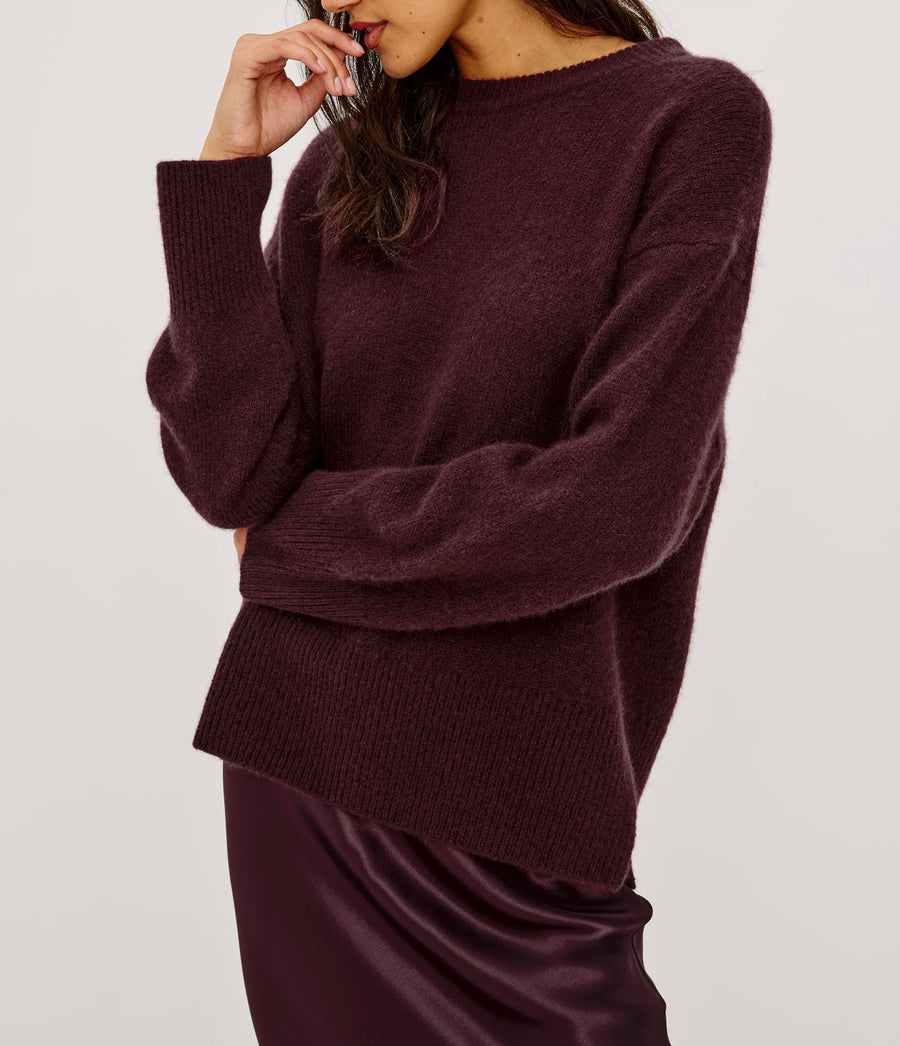 Wine Miranda Sweater