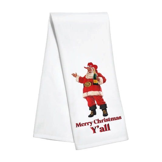 Cowboy Santa Kitchen Towel