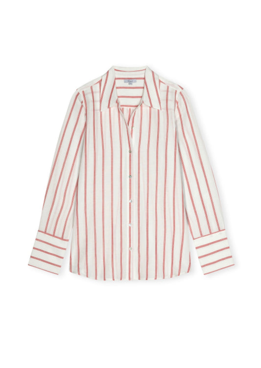 Scarlet Ivory Stripe Knox Shirt