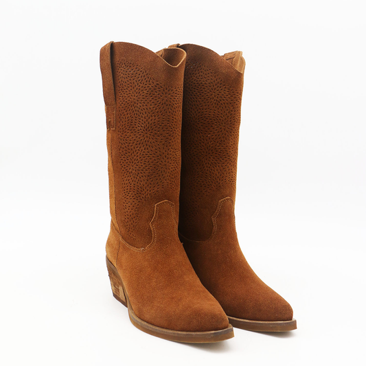 Caramel Suede Summerfest Cowboy Boots