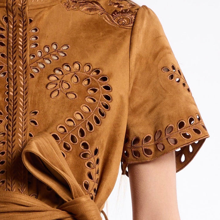Saddle Embroidery Sol Dress