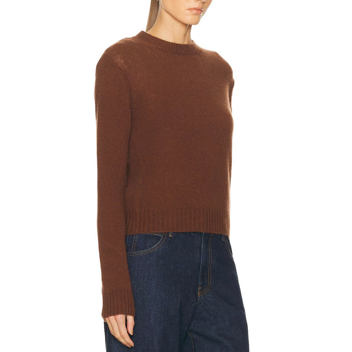 Nutmeg Cashmere Easy Long Sleeve Crew