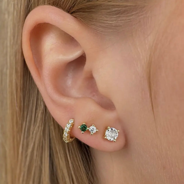 Gold Double Stacked Studs
