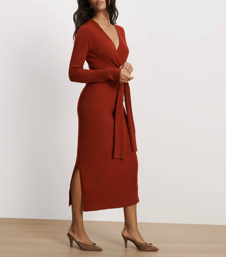 Red Cardinal Salomez Knit Dress