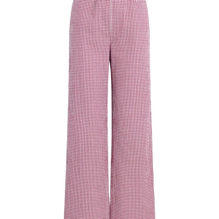 Raspberry Gingham Everything Pant