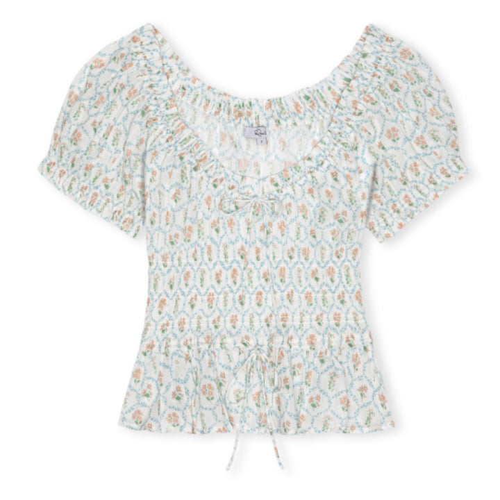 Peach Peony Serena Top