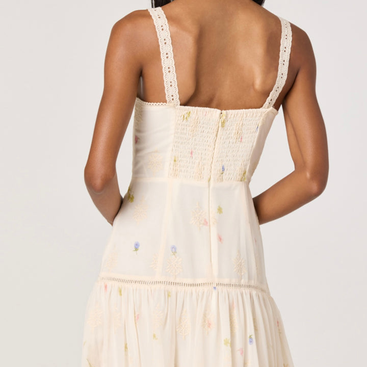 Cream Multi Floral Pellagia Dress