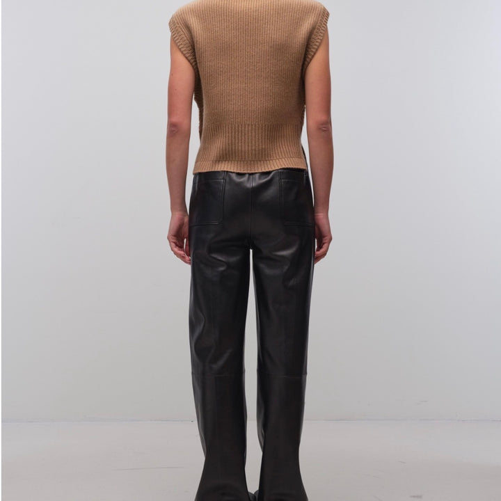 Camel Maple Wool Cashmere Top