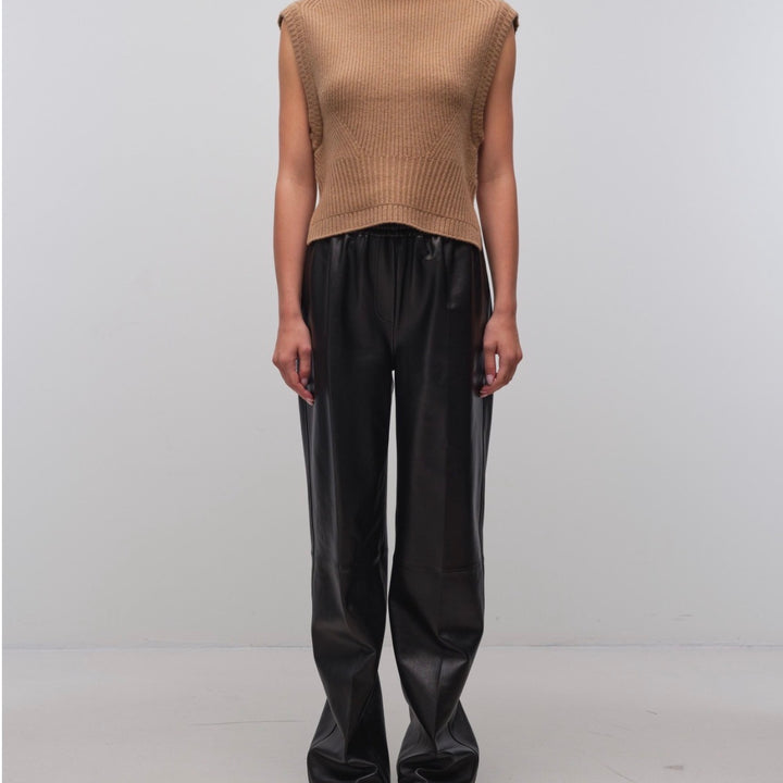 Camel Maple Wool Cashmere Top