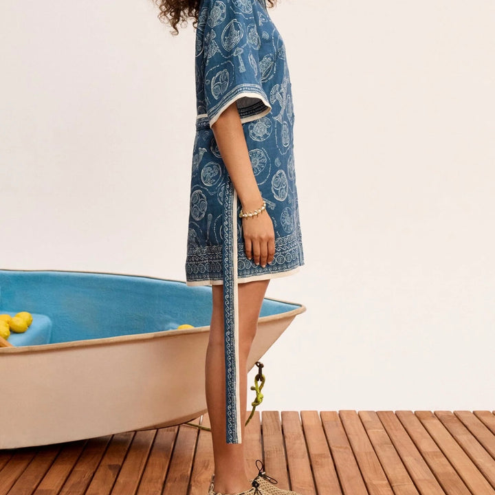 Blue Lucky Mini Dress