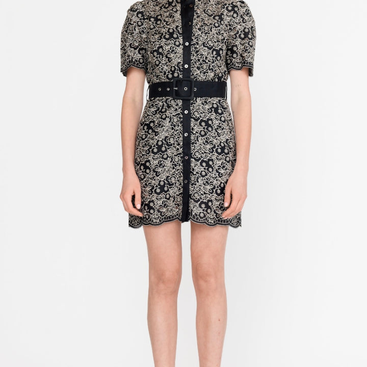 Onyx Embroidery Alex Dress