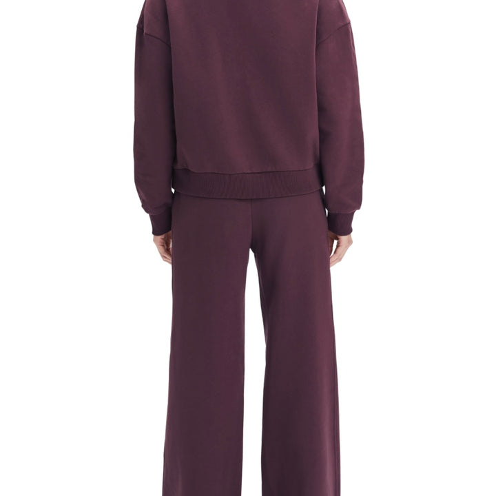 Burgundy Dahlia Cutesy Crop Cardigan