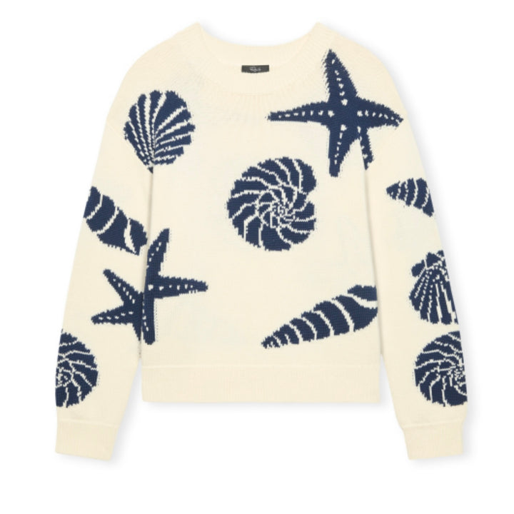 Navy Seashells Zoey Sweater
