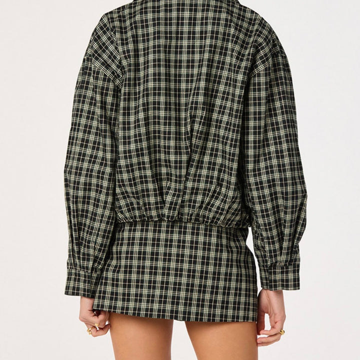 Black Green Plaid Cooper Jacket