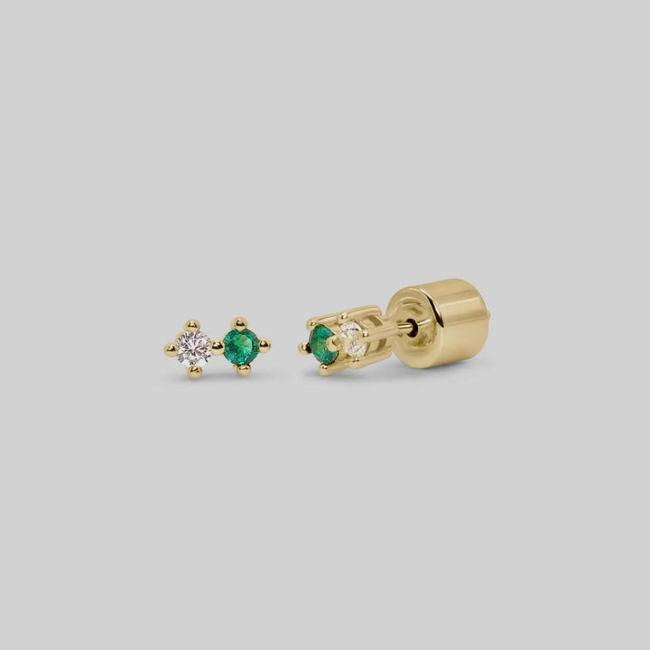 Gold Double Stacked Studs