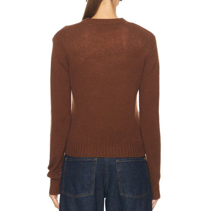 Nutmeg Cashmere Easy Long Sleeve Crew