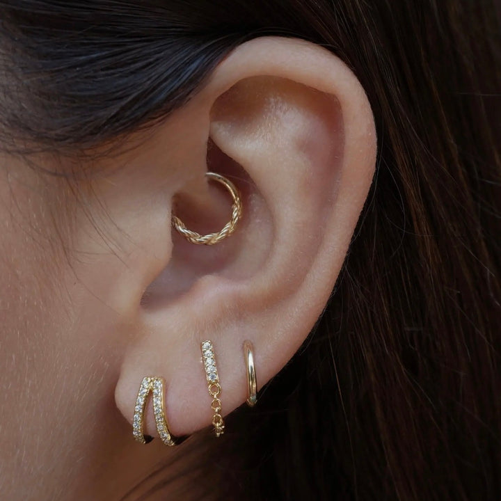 Gold Hayden Chain Studs