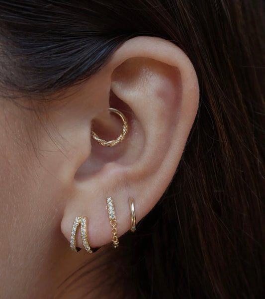 Gold Hayden Chain Studs