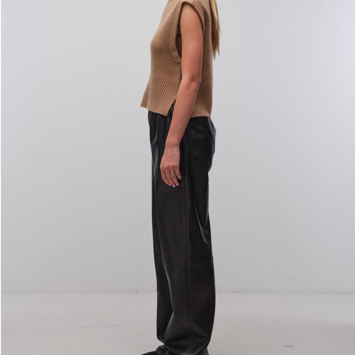 Camel Maple Wool Cashmere Top