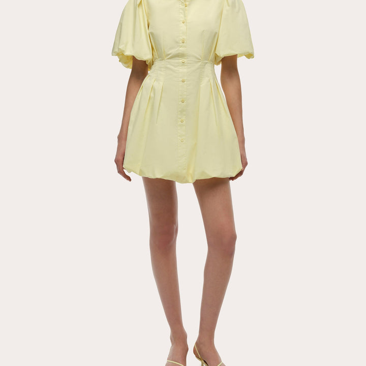 Buttercream Cleo Balloon Pintuck Mini Dress