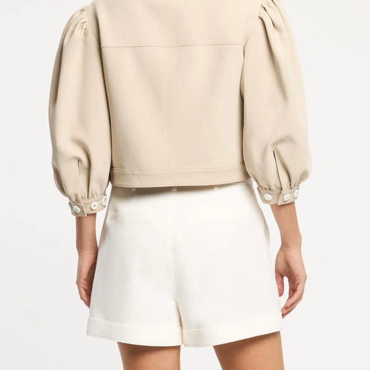 Khaki Crochet Mirrors Gilliana Jacket