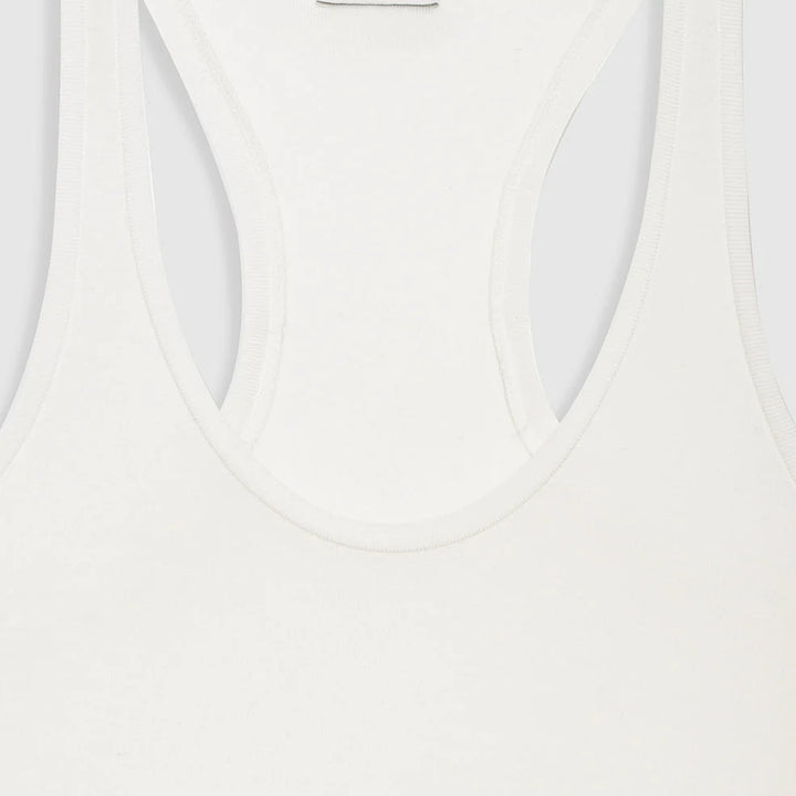 Cashmere Blend Off White Dale Tank