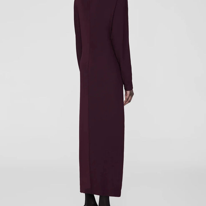 Bordeaux Mathilde Midi Dress