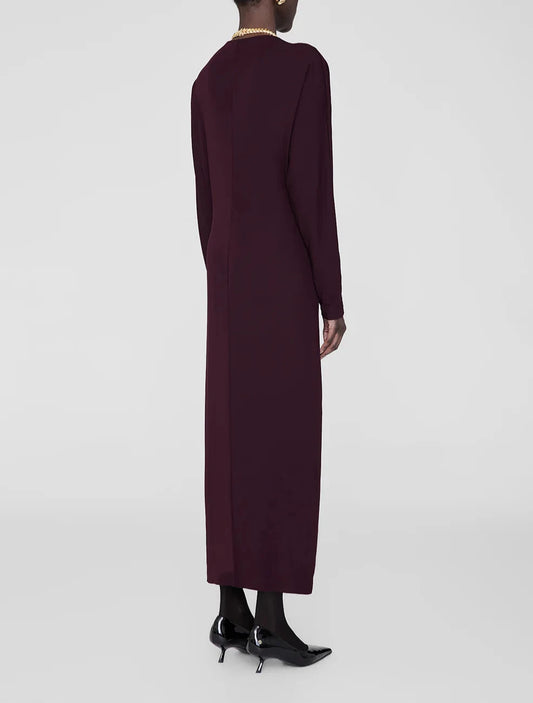 Bordeaux Mathilde Midi Dress