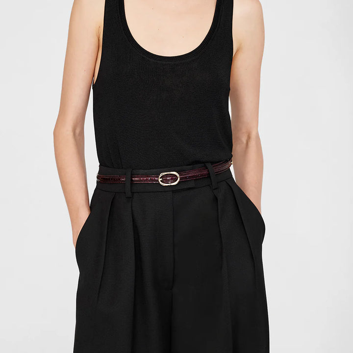 Burgundy Mini Mara Belt