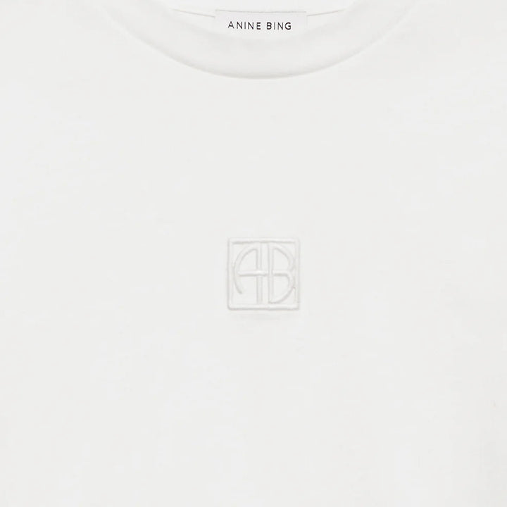 White Myers Cropped Tee
