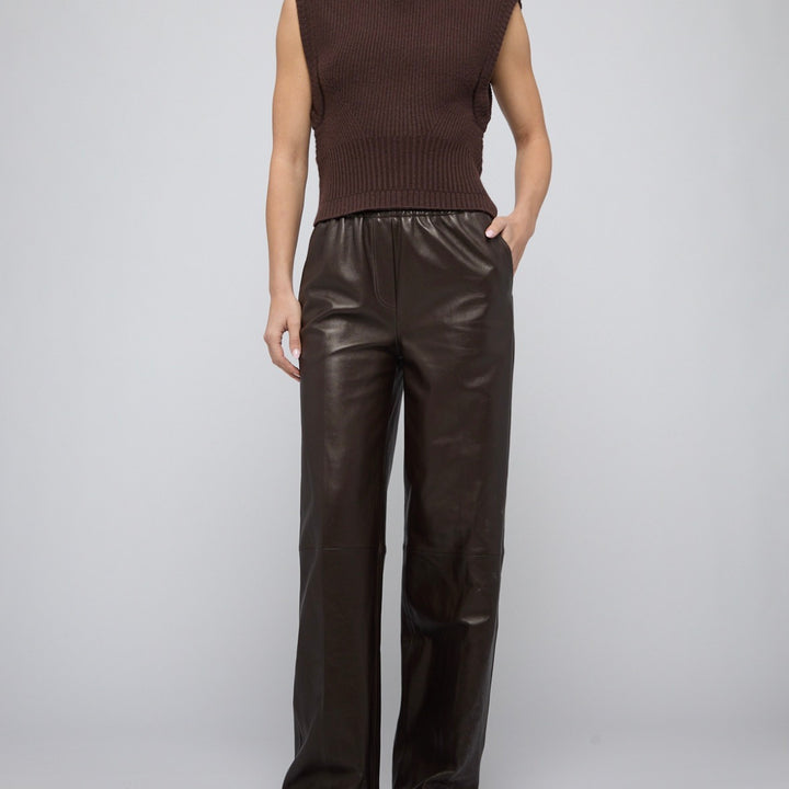 Chocolate Maple Wool Cashmere Top