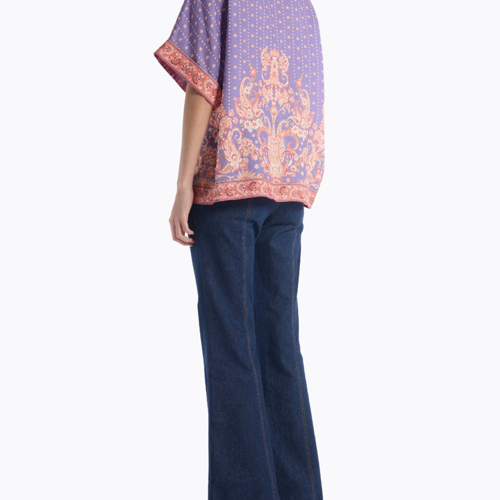 Iris Filigree Rosa Top