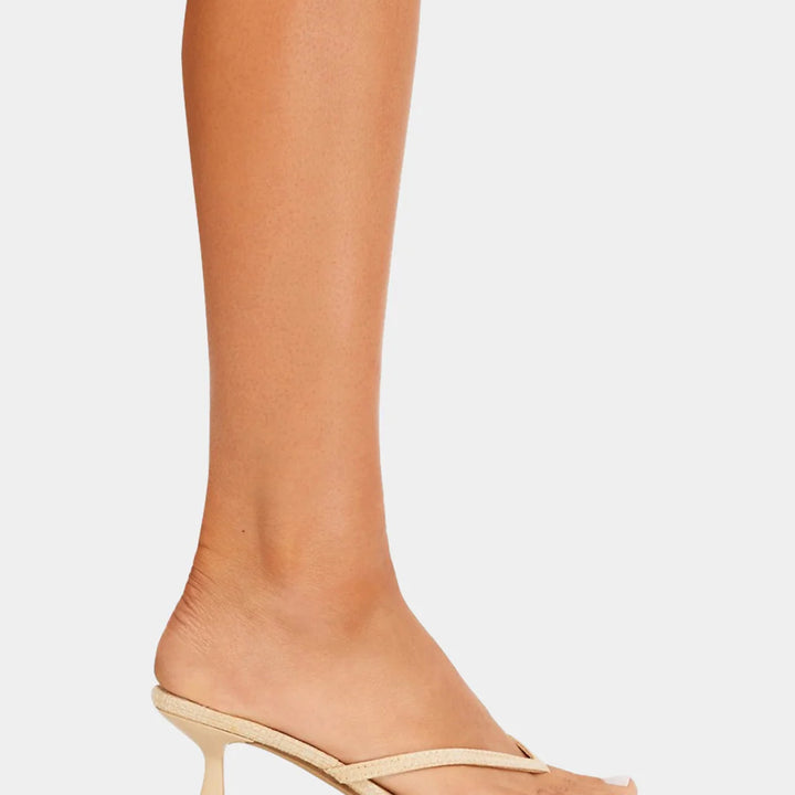 Natural Raffia Xami Muel Heel