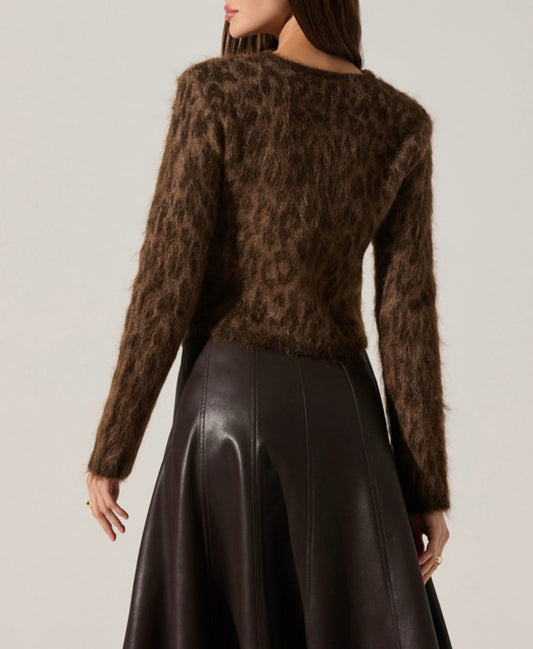 Cheetah Katria Cardigan