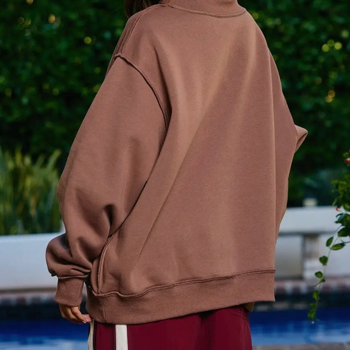 WWJD & Amen Oversized Reversible Mockneck