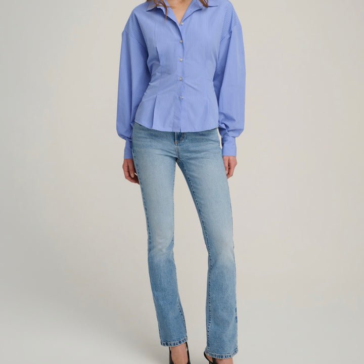Blue Stripe Back Story Shirt