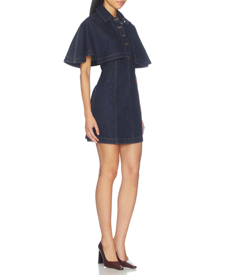 Rinse Shreya Mini Cape Dress