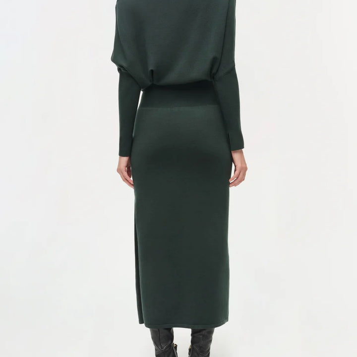 Emerald Janese Off Shoulder Midi Dress