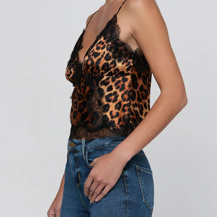 Leopard Kimber Lace Insert Cami