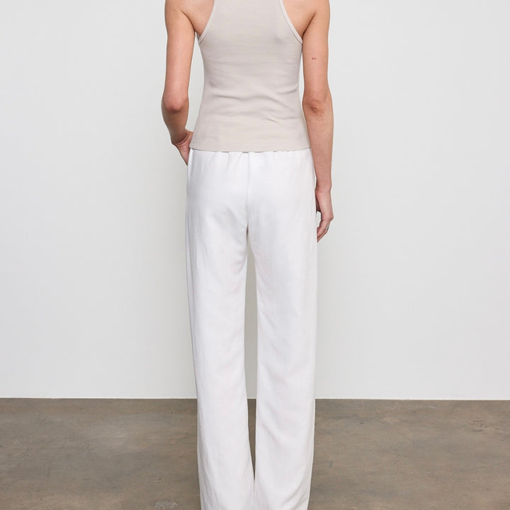 Off White Twill Slash Pant